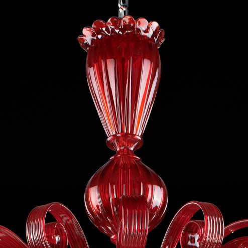 "Morgana" Murano glas Kronleuchter - rot -