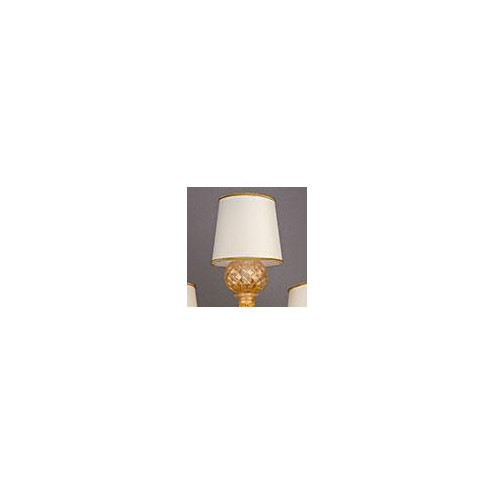 "Pegaso" Murano glass chandelier - white and gold -