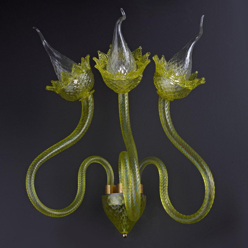 "Circe" applique en verre de Murano - vert -