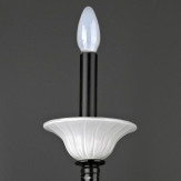 "Agape" Murano glas wandleuchte - schwarz und weiß -