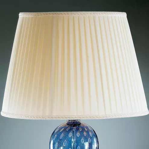 "Imperia" Murano glass table lamp - blue and gold -