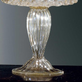"Elise" lampara de mesita de noche de Murano - 1 luce - transparente y oro