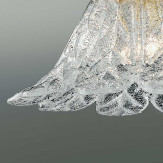 "Animus" lámpara colgante en cristal de Murano - 1 luces - transparente y ámbar