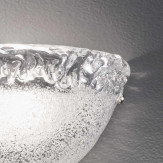 "Phara" applique en verre de Murano - 1 lumière - transparent