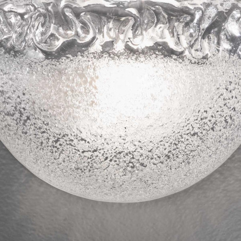 "Phara" Murano glass sconce - 1 light - transparent