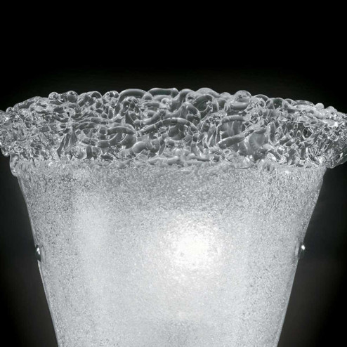 "Dharma" applique en verre de Murano - 1 lumière - transparent