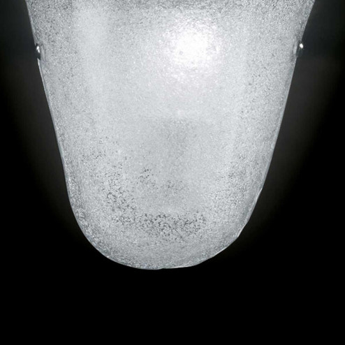 "Dharma" applique en verre de Murano - 1 lumière - transparent