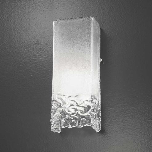 "Helena" Murano glass sconce - 1 light - transparent