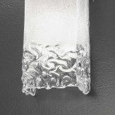 "Helena" Murano glas wandleuchte - 1 flammig - transparent
