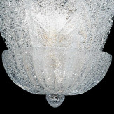 "Astrid" applique en verre de Murano - 2 lumières - transparent