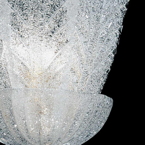 "Astrid" Murano glass sconce - 2 lights - transparente