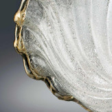 "Conchiglia" Murano glas deckenleuchte - 3 flammig - transparent und gold