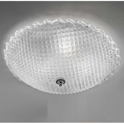 "Claudia" lampara de techo de Murano - 3 luces - transparente