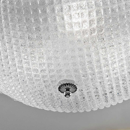 "Claudia" Murano glass ceiling light - 3 lights - transparent
