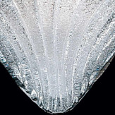 "Angela" Murano glas wandleuchte - 1 flammig - transparent und gold