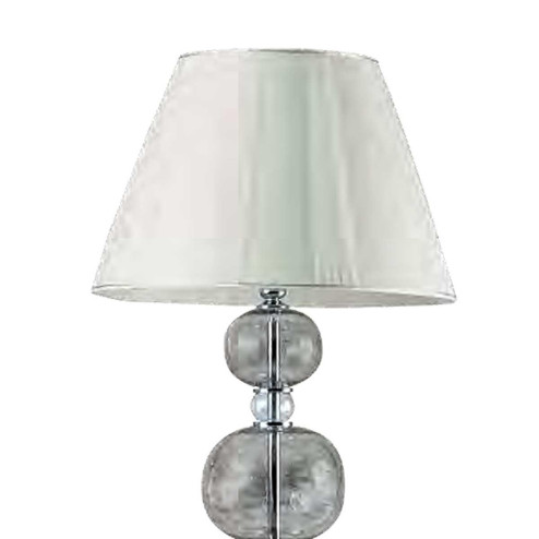 "Soffice" Murano glass floor lamp - 1 light - mat platinum