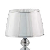 "Soffice" lampara de sobremesa de Murano - 1 luce - platinum mat