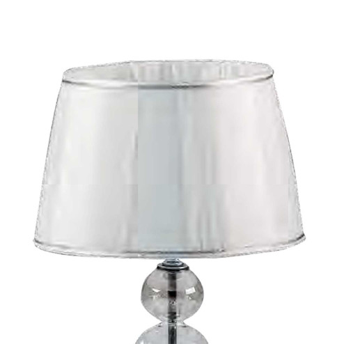 "Soffice" Murano glass table lamp - 1 light - mat platinum