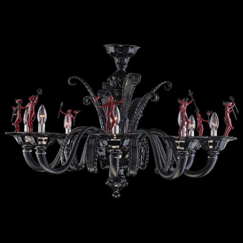 "Diablo" Murano glass chandelier