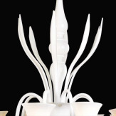 "Salice" lampara de araña de Murano - 8 luces - blanco