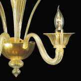 "Aladino" Murano glas wandleuchte - 2 flammig - gold