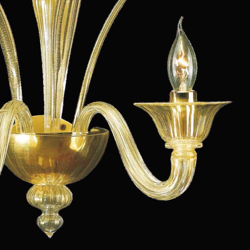 "Aladino" Murano glass sconce - 2 lights - gold