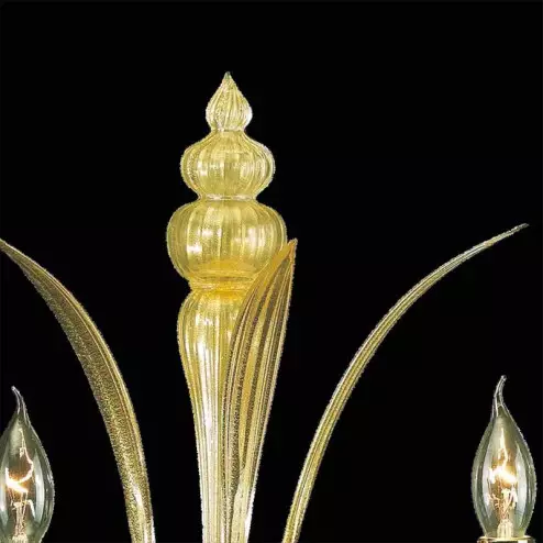 "Aladino" Murano glass sconce - 2 lights - gold