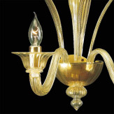 "Aladino" Murano glas wandleuchte - 2 flammig - gold