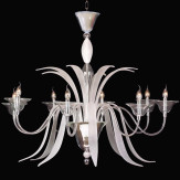 "Baccanti" lampara de araña de Murano - 8 luces - transparente
