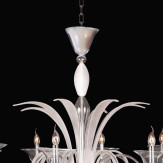 "Baccanti" Murano glas Kronleuchter - 8 flammig - transparent