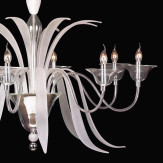 "Baccanti" lampara de araña de Murano - 8 luces - transparente