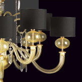 "Matilde" lampara de araña de Murano - 5+5 luces - oro