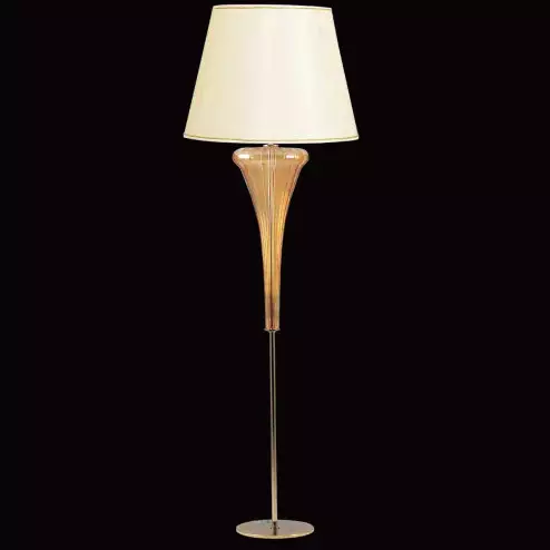 "Meridiana" Murano glass floor lamp - 1 light - amber
