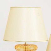 "Meridiana" lampe de table en verre de Murano - 1 lumière - ambre