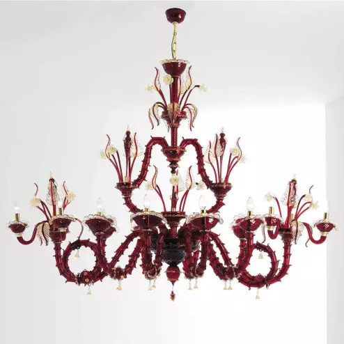 "Cleofe" Murano glass chandelier