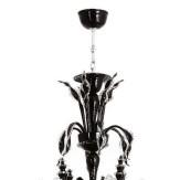 "Odino" lampara de araña de Murano - 12 luces - negro