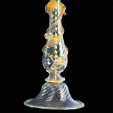 "Luisa" lampara de mesita de noche de Murano - 1 luce - transparent y oro