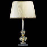 "Ancella" lampara de sobremesa de Murano - 1 luce - transparente y oro