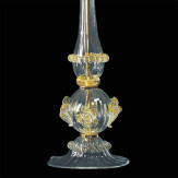 "Ancella" Murano tischleuchte - 1 flammig - transparent und gold