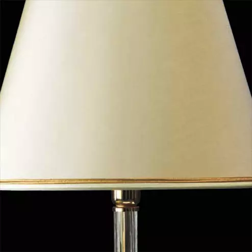 "Ancella" Murano glass bedside lamp - 1 light - transparent and gold
