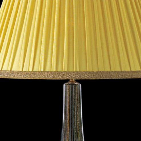 "Uranio" lampe de table en verre de Murano - 1 lumière - noir et or