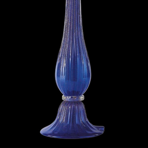 "Uranio" lampe de chevet en verre de Murano - 1 lumière - bleu et or