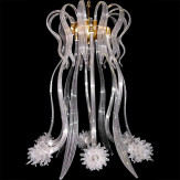 "Medusa" Murano glas Kronleuchter - 6 flammig - transparent