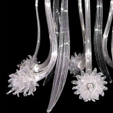 "Medusa" Murano glas Kronleuchter - 6 flammig - transparent