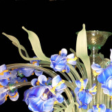 "Iris Blu" lampara de techo de Murano - 12 luces - multicolor