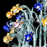 "Gemma" lustre en cristal de Murano - 45 lumières - multicolor