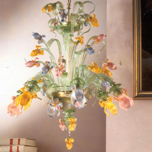 "Verde Iris" Murano glas Kronleuchter