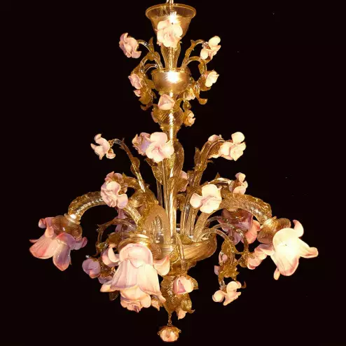 "Rosaspina" lustre en cristal de Murano