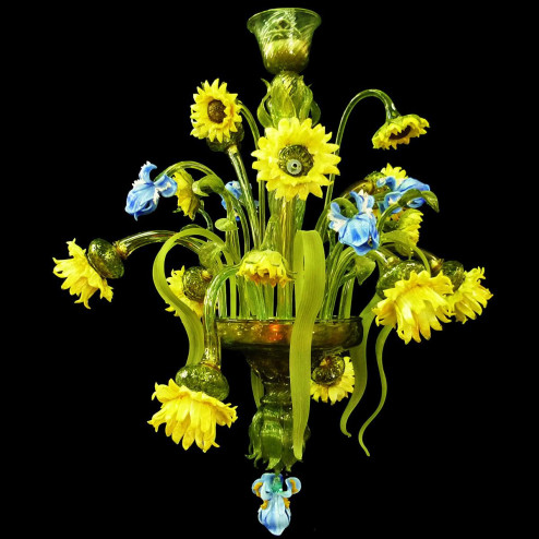"Bouquet" lampara de araña de Murano