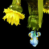 "Bouquet" Murano glas Kronleuchter - 9 flammig - multicolor